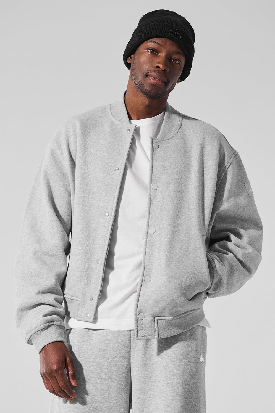Renown Varsity Jacket - Athletic Heather Grey (M4144R)