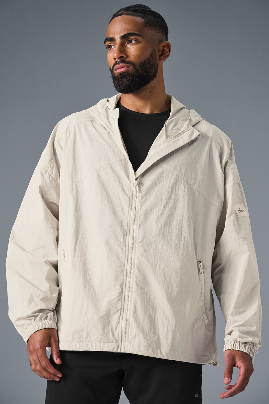 Vantage Nylon Ripstop Track Jacket - Bone (M4166R)