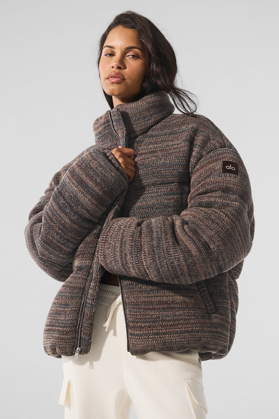 Stage Sweater Puffer - Brown Multi (WOMENSM4182R)