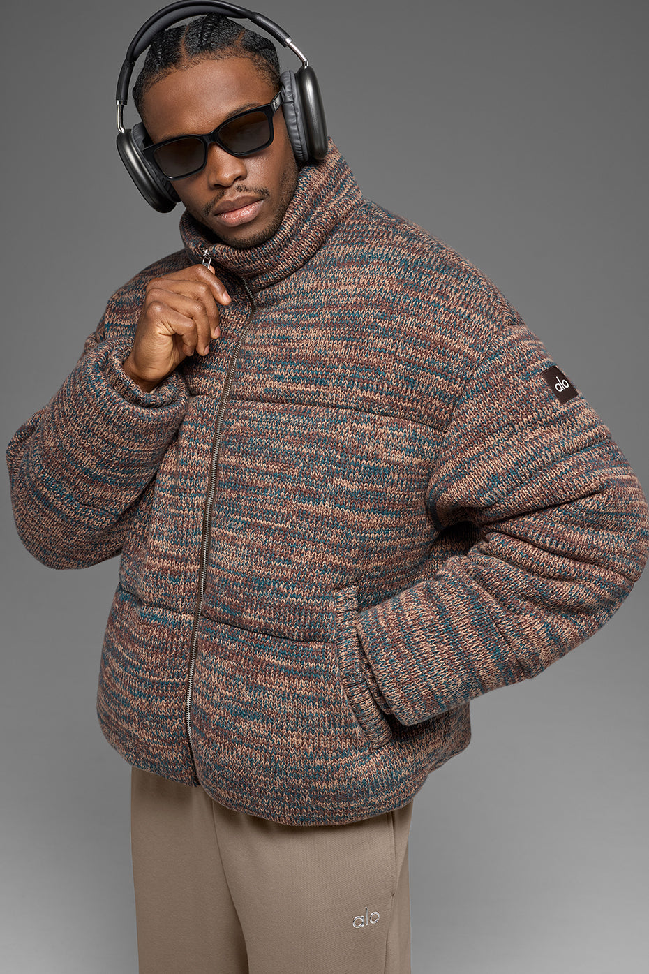 Stage Sweater Puffer - Brown Multi (M4182R)