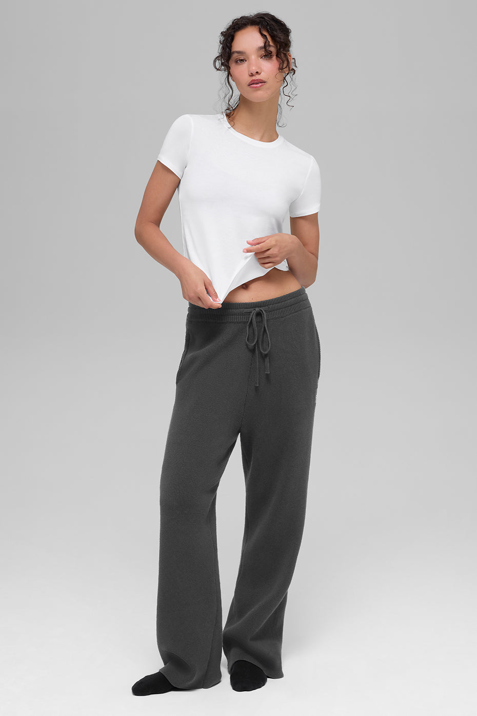 Scholar Straight Leg Sweatpant - Anthracite (WOMENSM5171R)
