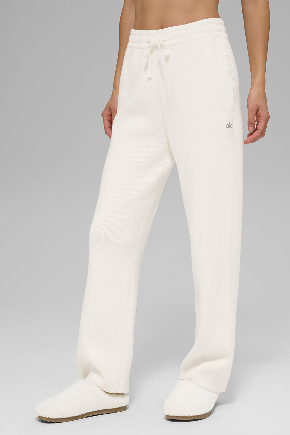 Scholar Straight Leg Sweatpant - Ivory (WOMENSM5171R)