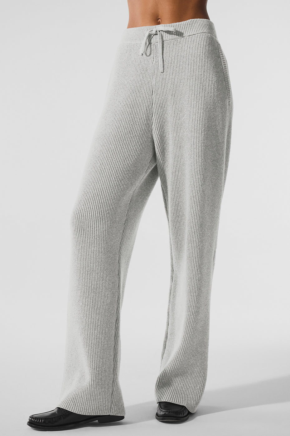 Domain Rib Knit Sweatpant - Athletic Heather Grey (WOMENSM5210R)