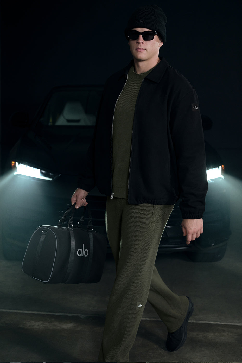 Domain Rib Knit Sweatpant - Green Olive (M5210R)