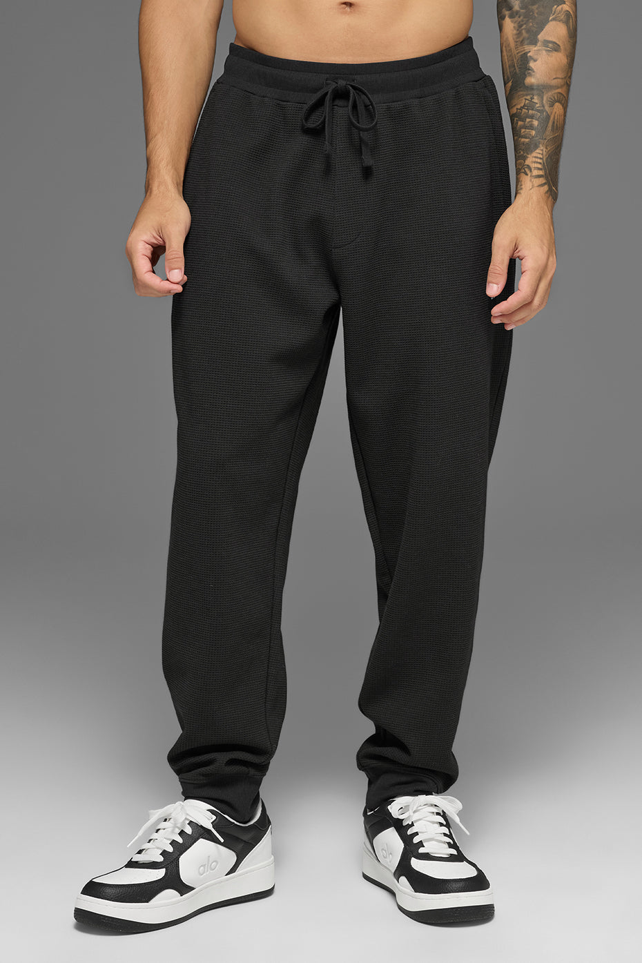 Waffle Lounge Jogger - Black (M5246R)