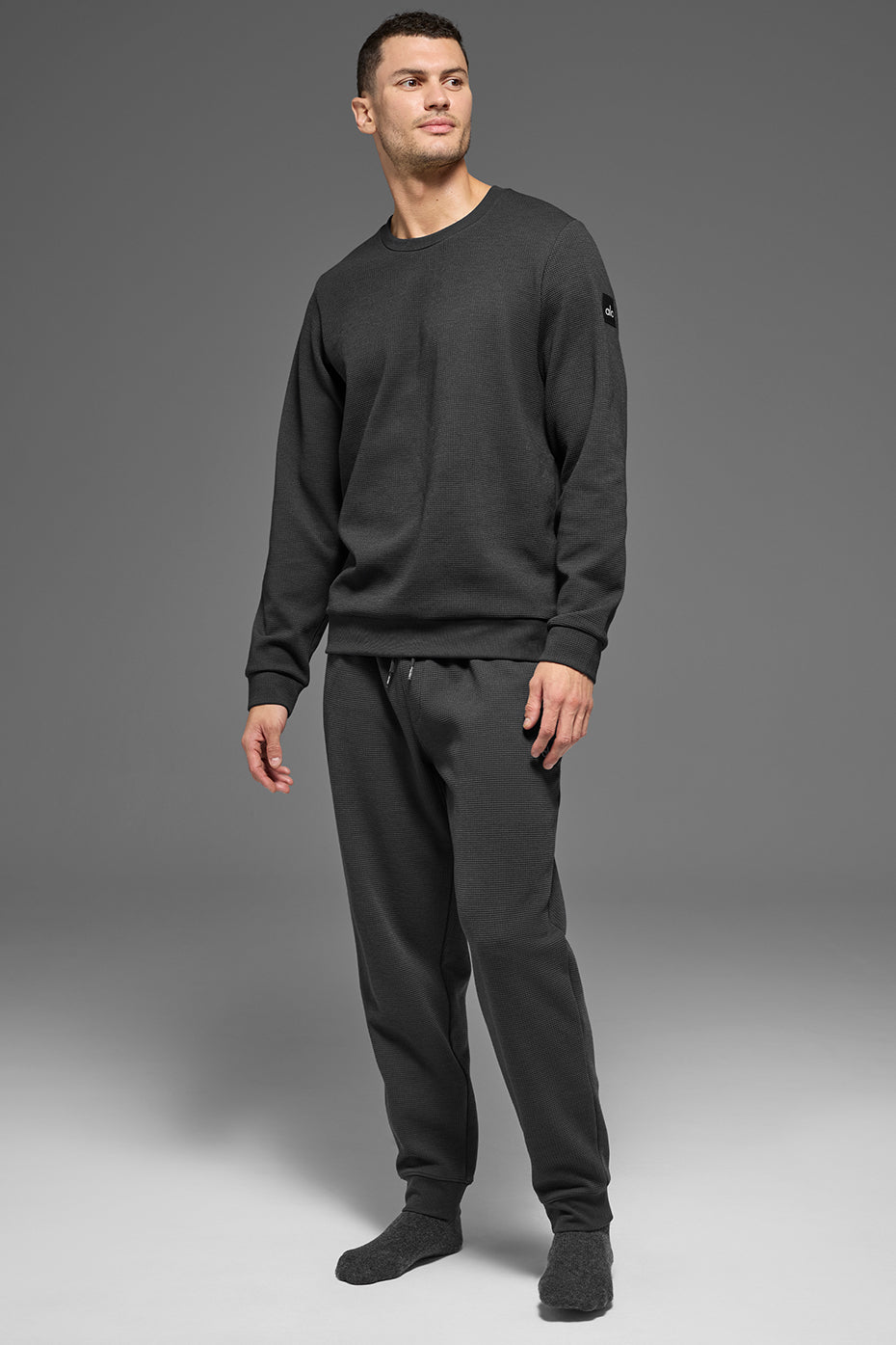 Waffle Lounge Jogger - Anthracite (M5246R)