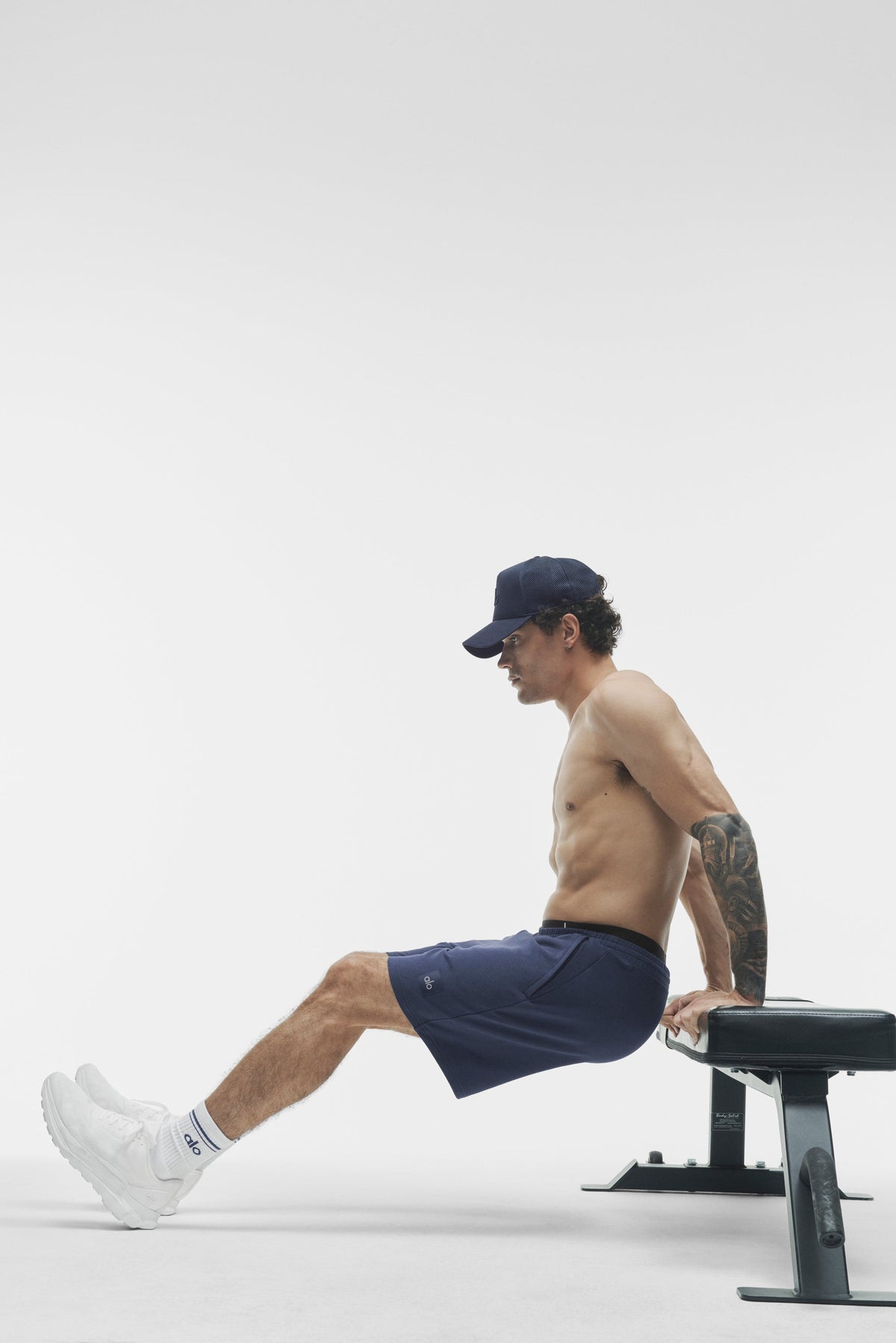 Alo Yoga 7" Double Take Short in Navy, product image 4 of 4