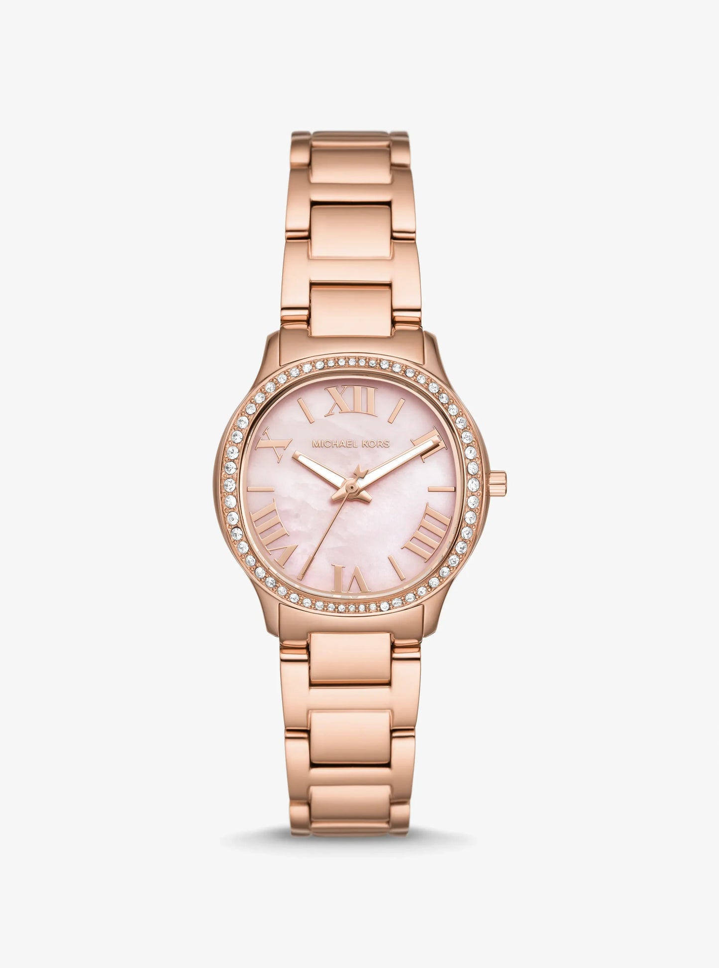 Women's Mini Sage Pavé Rose Gold-Tone Watch MK4823