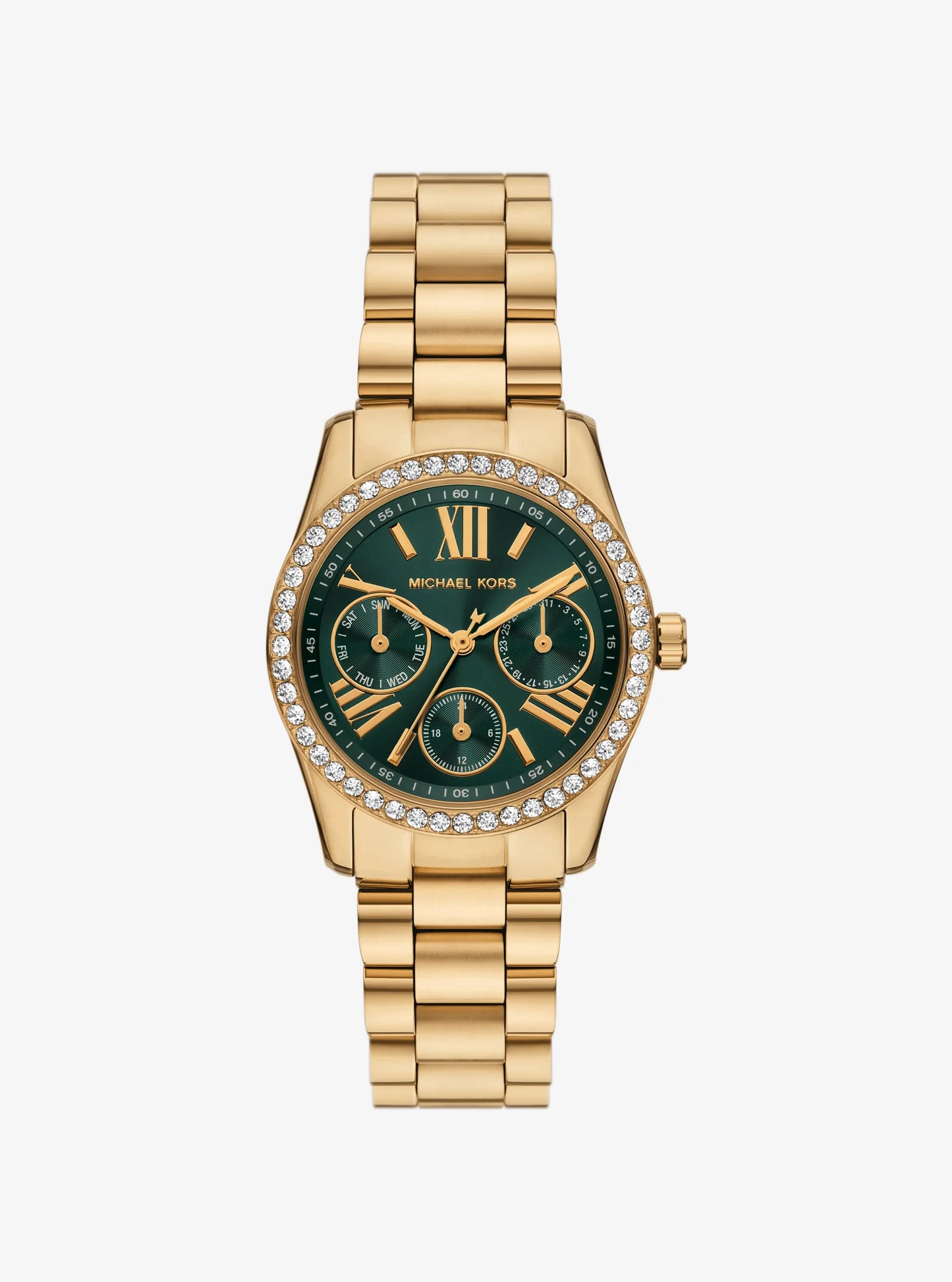 Women's Mini Lexington Pavé Gold-Tone Watch MK4924