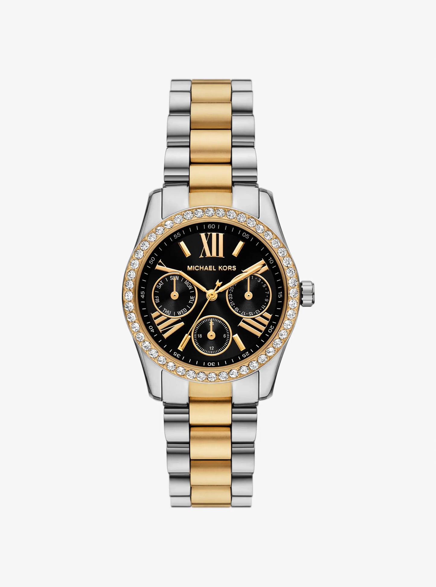 Women's Mini Lexington Pavé Two-Tone Watch MK4925