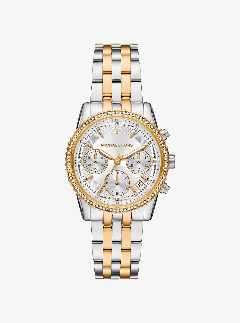 Women's Mini Bryant Pavé Two-Tone Watch MK7532