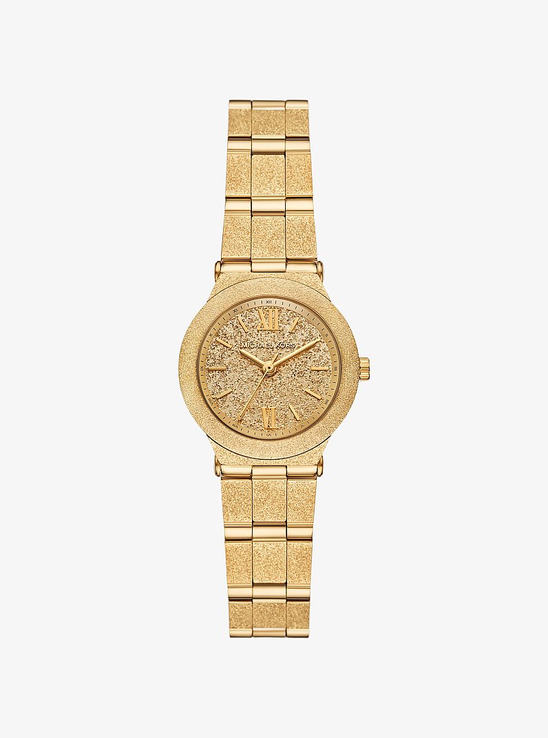 Women's Petite Billie Frosted Gold-Tone Watch MK7554