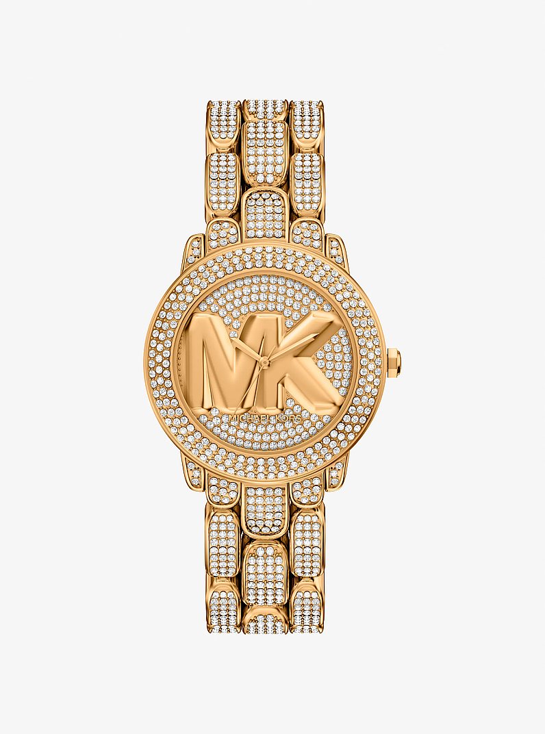 Women's Pavé Phoebe Gold-Tone Watch MK7565