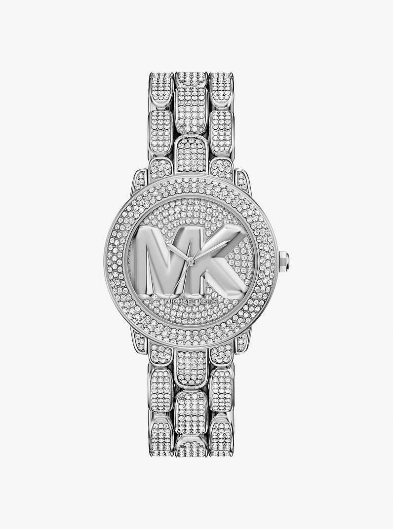 Women's Pavé Phoebe Silver-Tone Watch MK7566