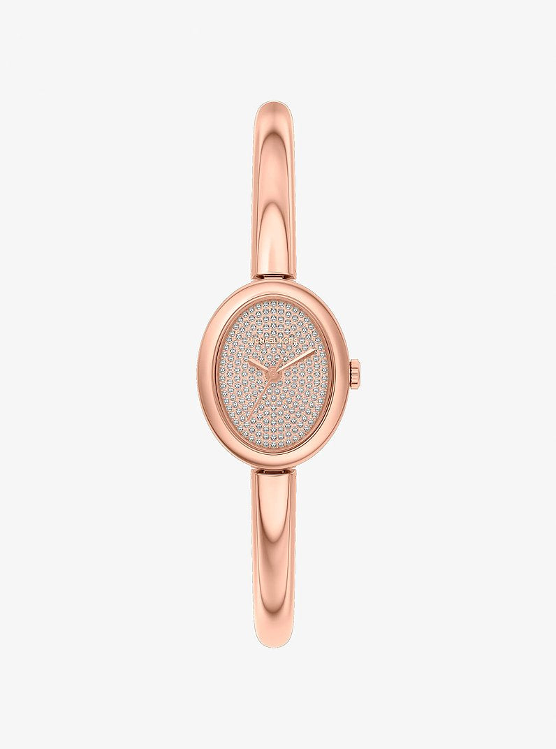 Women's Petite Maude Rose Gold-Tone Bangle Watch MK7594