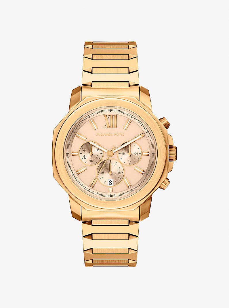 Men's Oversized Prescott Gold-Tone Watch MK9249