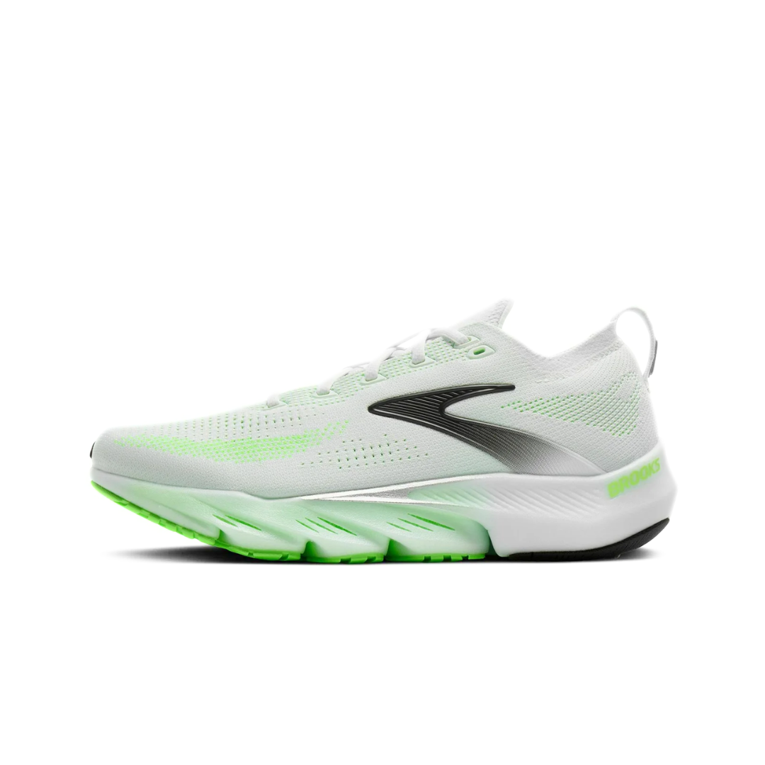 Brooks Glycerin Flex White Green Gecko Phantom by BROOKS RUNNING