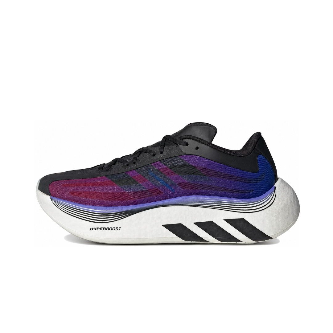 adidas Hyper Boost Euphoria LT Black Lucid Blue Solar Red by ADIDAS RUNNING