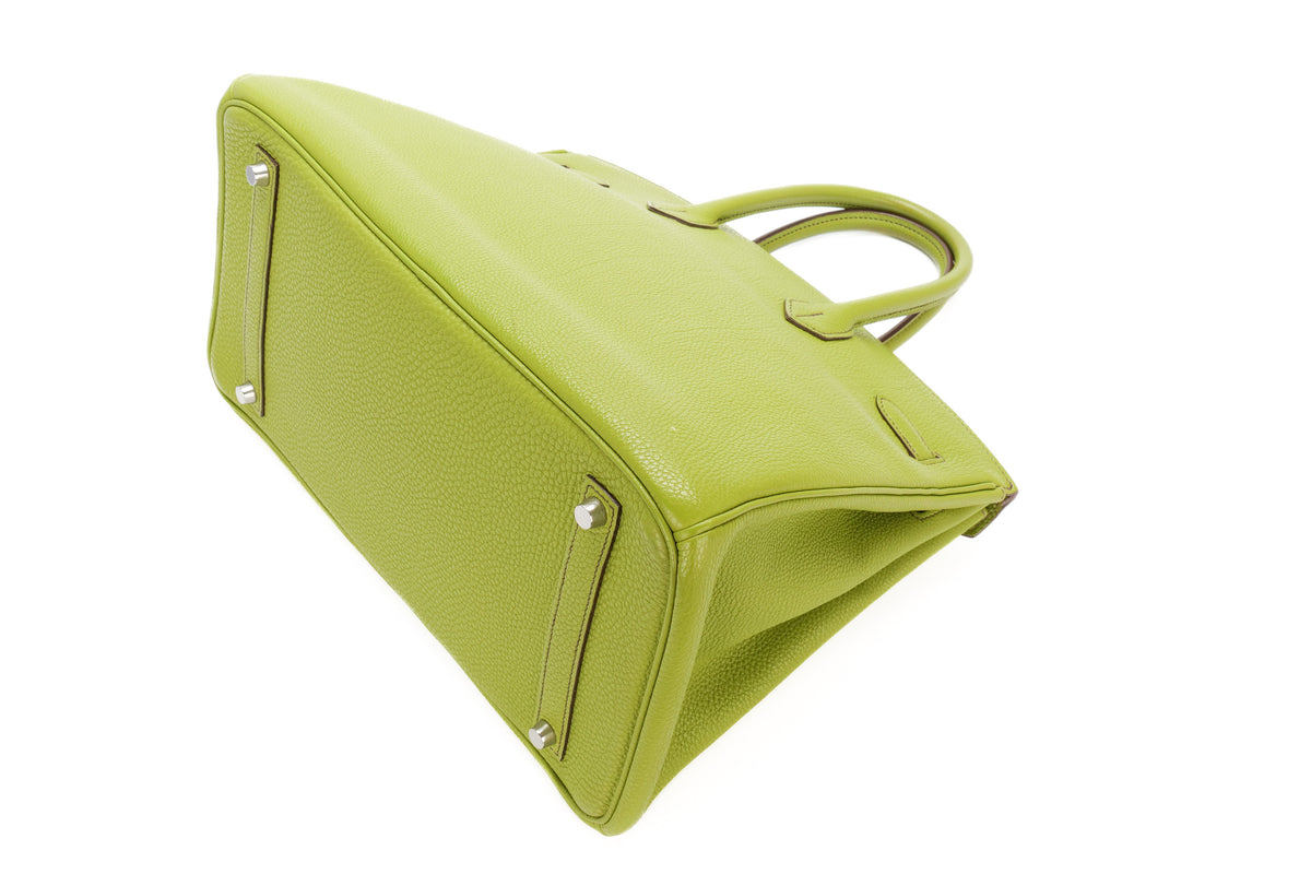 Hermès Birkin 35 Vert Anis Togo Palladium Hardware - view 14