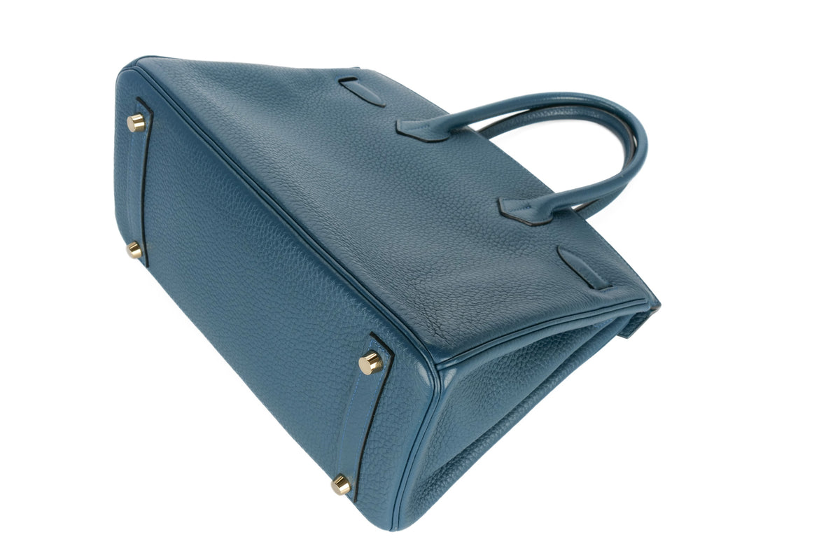 Hermès Birkin 30 Bleu Cobalt Clemence Gold Hardware - view 14