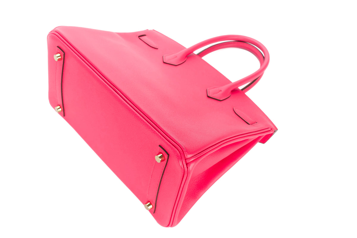 Hermès Birkin 30 Rose Extreme Epsom Retourne Gold Hardware - view 14