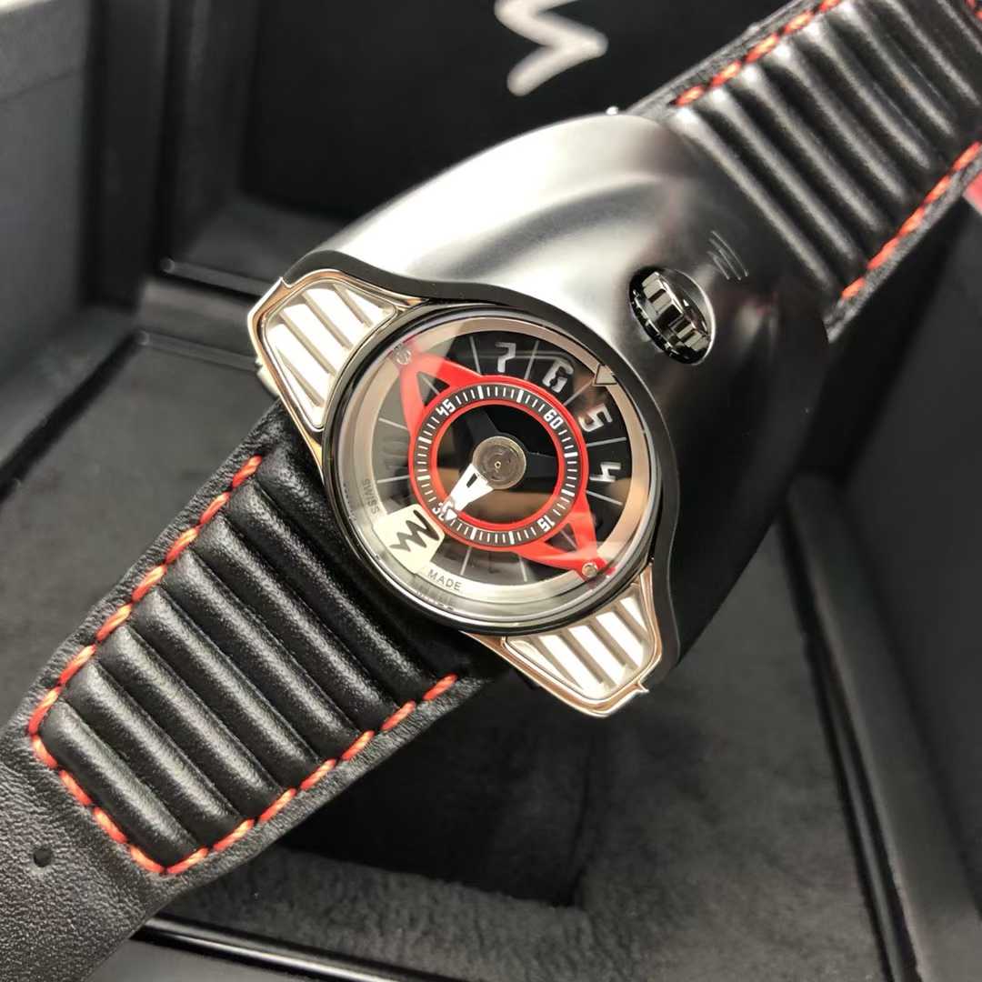 Brand New Azimuth Grand Turismo Black PVD Steel and Red Limited Edition Mens Watch only 100 watches worldwide (Copy)