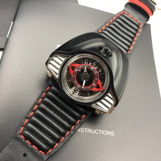 Brand New Azimuth Grand Turismo Black PVD Steel and Red Limited Edition Mens Watch only 100 watches worldwide (Copy)