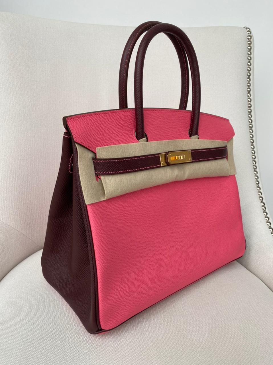 Hermès Birkin 30 – Rose Azalee / Bordeaux Epsom Leather (2021 Z Stamp) - Zeuskicks