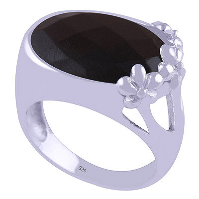 Black Onyx 925 Sterling Silver Ring - R1000341-44