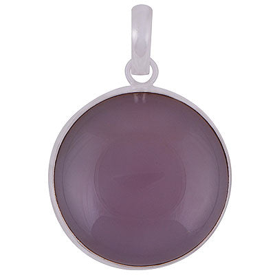 Beautiful Handcrafted Work Around Rose Quartz Round Shape 925 Sterling Solid Silver Pendants - R100054-13