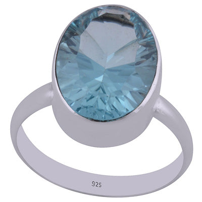 Stunning Gemstone Cubic Zirconia Oval Shape 925 Sterling Solid Silver Ring - R1000841-5