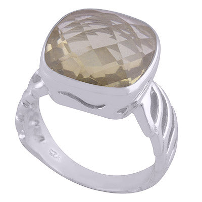 Lemon Topaz 925 Sterling Silver Ring - R1000966-126