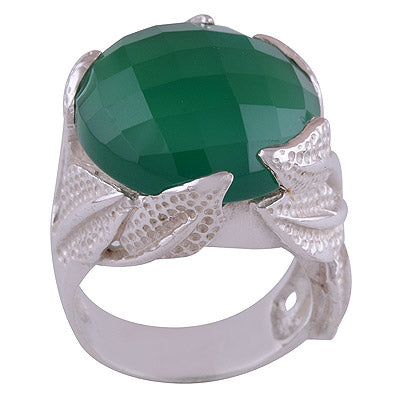Green Onyx 925 Sterling Silver Ring - R1001637-32