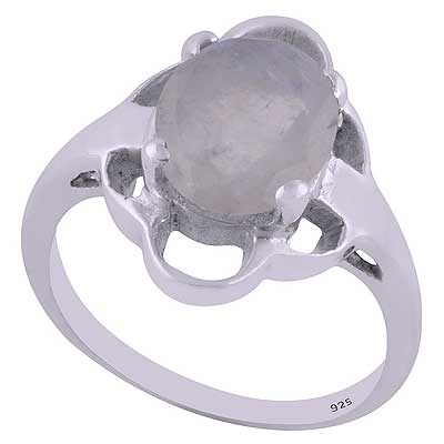 Rainbow Moonstone 925 Sterling Silver Ring - R1001723-40