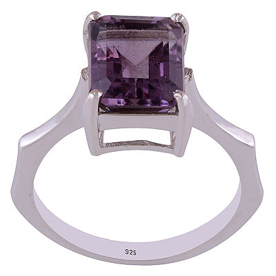 Amethyst 925 Sterling Silver Ring - R1001762-1