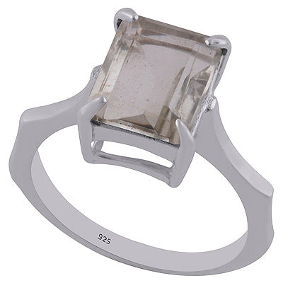 Green Amethyst 925 Sterling Silver Ring - R1001762-6