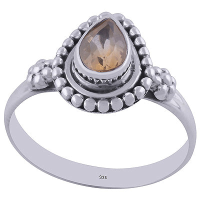 Citrine 925 Sterling Silver Ring - R1001846-38