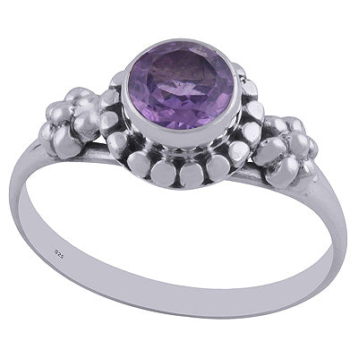 Amethyst 925 Sterling Silver Ring - R1001875-1