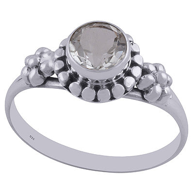 Green Amethyst 925 Sterling Silver Ring - R1001875-82