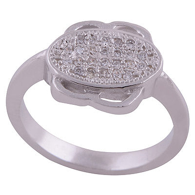 White Cubic Zirconia 925 Sterling Silver Ring - R1001990-94
