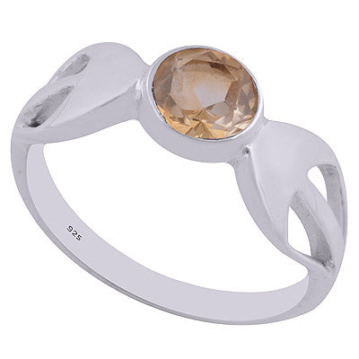 Citrine 925 Sterling Silver Ring - R1002050-12