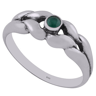 Green Onyx 925 Sterling Silver Ring - R1002084-15
