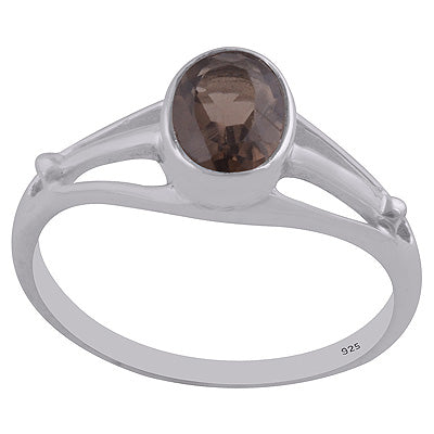 Smoky Topaz 925 Sterling Silver Ring - R1002109-22