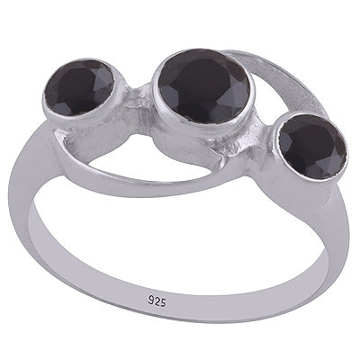 Black Onyx 925 Sterling Silver Ring - R1002111-30