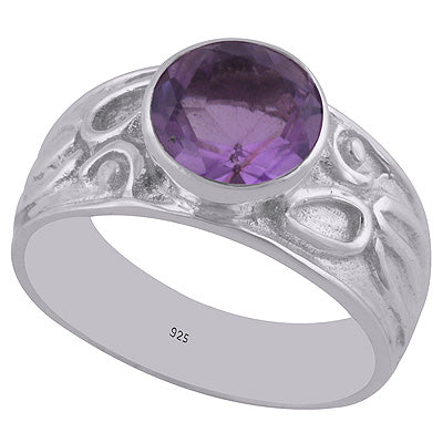 Amethyst 925 Sterling Silver Ring - R1002138-1