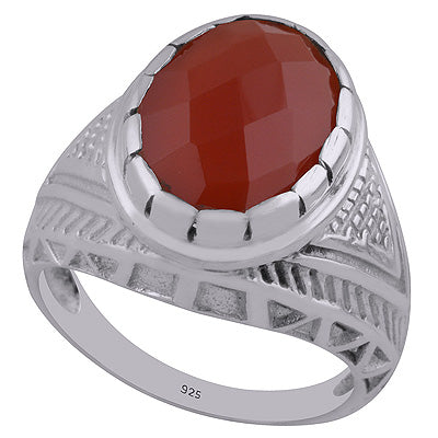 Carnelian 925 Sterling Silver Ring - R1002161-8