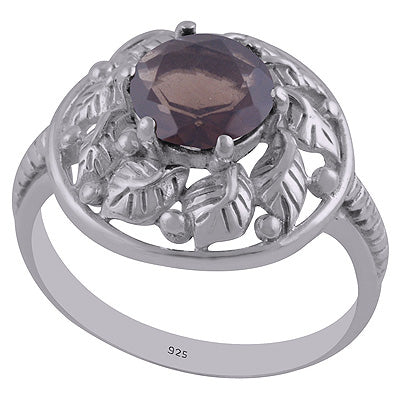 Smoky Topaz 925 Sterling Silver Ring - R1002167-5