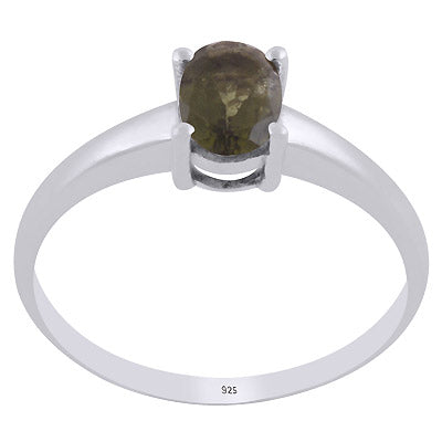Gorgeous Prong Setting Around Tourmaline Oval Shape 925 Sterling Solid Silver Ring - R1002413-5