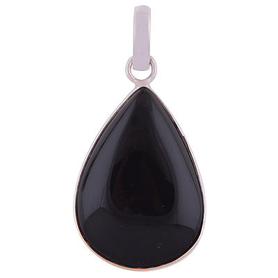 Black Onyx 925 Sterling Silver Pendant - R100317-5