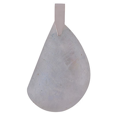 Gorgeous Nature's Gemstone Rainbow Moonstone Fancy Shape 925 Sterling Solid Silver Pendant - R100651-55
